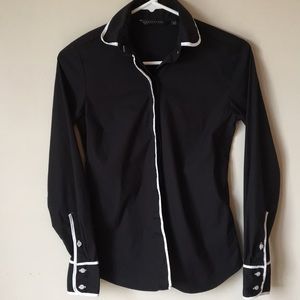 Zara women’s XS black button up